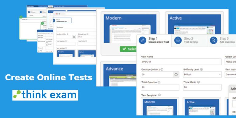 How To Create Online Tests On Think Exam